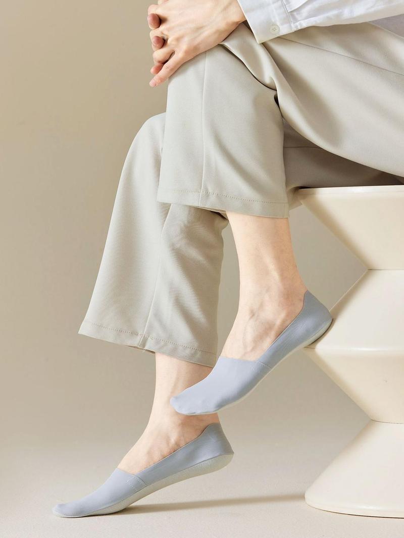 Product Introduction of Men's Solid Invisible Socks, Anti-slip Breathable Comfortable Socks for Daily Wear, Multi-pack Casual Socks for Men 3