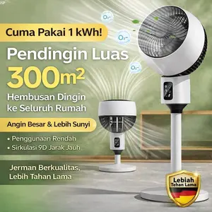 COD Viral 2026 Kipas Angin Berdiri Elektrik, Sirkulasi Udara 3D, 3 Kecepatan, Silent, Angin Kuat, Putar Otomatis, Adjustable Tinggi, Tahan Lama, Aesthetic