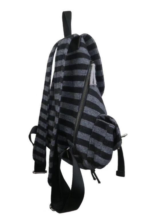 Product Introduction of Newjeans Same Tensedance Korean Flat Stripe Machine Can Casual Plaid Backpack Large Capacity 8