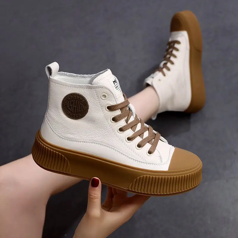 Fashion Hot High-Top Canvas Shoes Women's All-Match Women's Fashion Shoes 2022 Spring and Autumn New Korean Style Ins Fashion Student Board Shoes Girl Walking Shoes Footwear Sneakers Runner Sports Shoes Trainers
