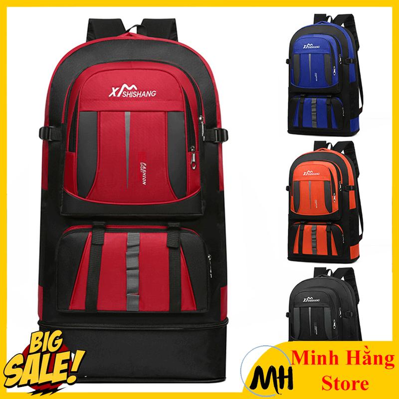   MỞ RỘNG ĐÁY-SALE 50%  Ba Lô Leo Núi 70L,Túi hành lý dã ngoại cắm trại dung tích lớn cho đi phượt du lịch dài ngày 