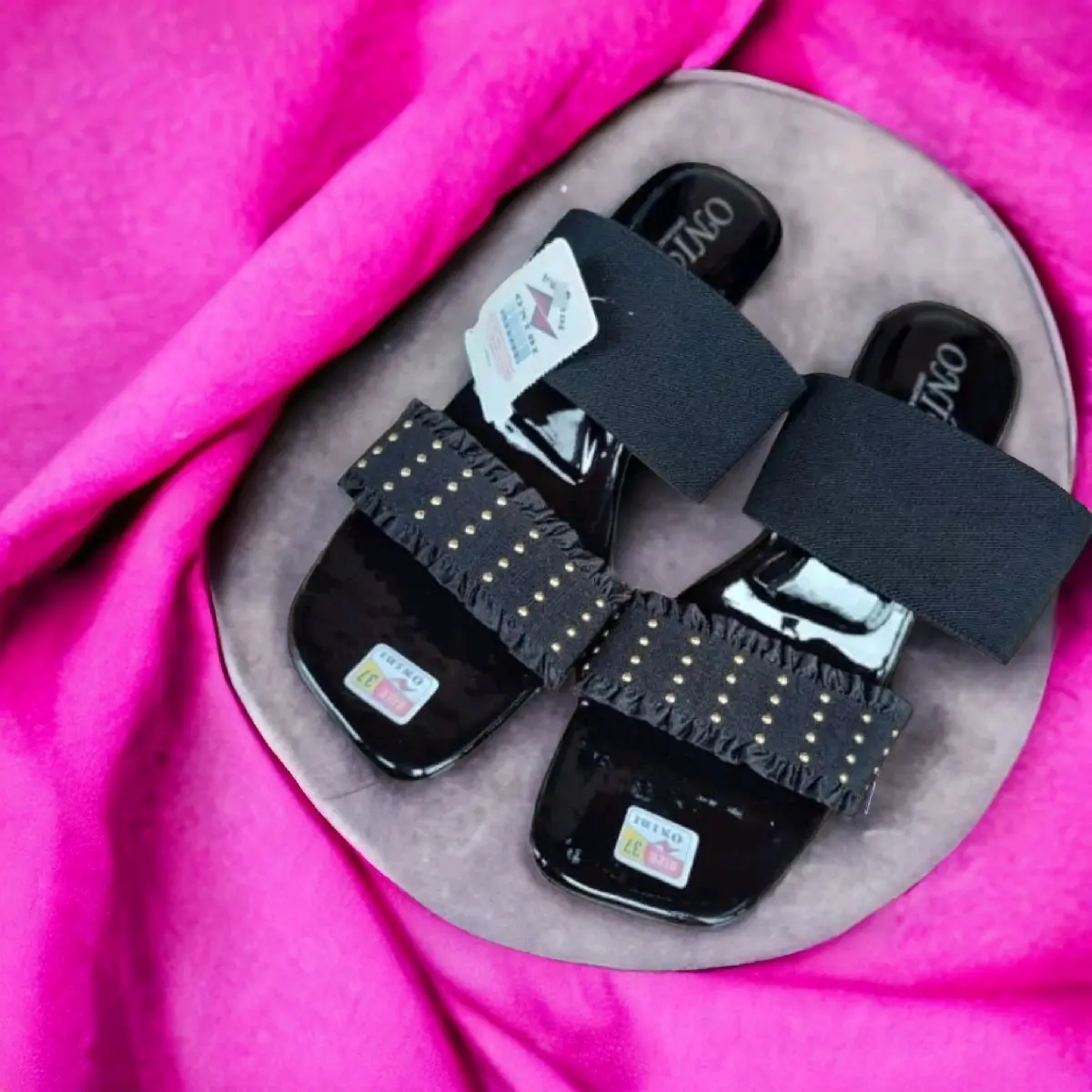 Sandal Wanita Onibi Hils Slop Pesta Ibu Remaja Dewasa Dalam Ruangan Karet