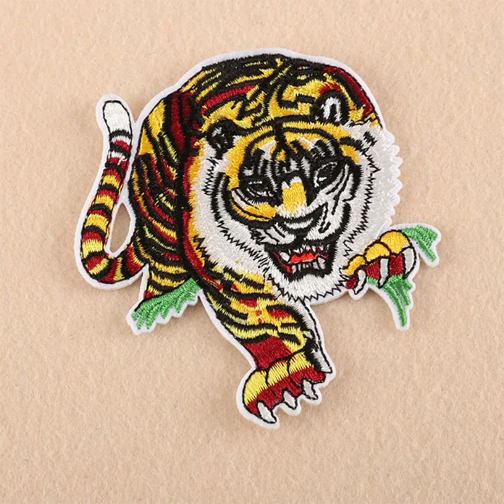 Miếng Dán Quần Áo Tự Làm Chuyển Nhiệt, Miếng Dán Đầu Hổ, Miếng Dán Động Vật, Sắt Trên