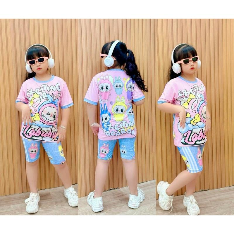 (12-23 ký) Bộ ngố siêu dễ thương thun lạnh Ann's Kids cho bé gái - Đồ bộ trẻ em Cotton 4