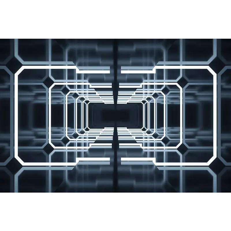 Giấy Dán Tường 3d Cảm Giác Công Nghệ Mở Rộng Không Gian Giấy Dán Tường Tranh Tường Quán Bar Ktv Nền Trực Tiếp Chơi Game Trang Trí Công Nghiệp Fresco 5