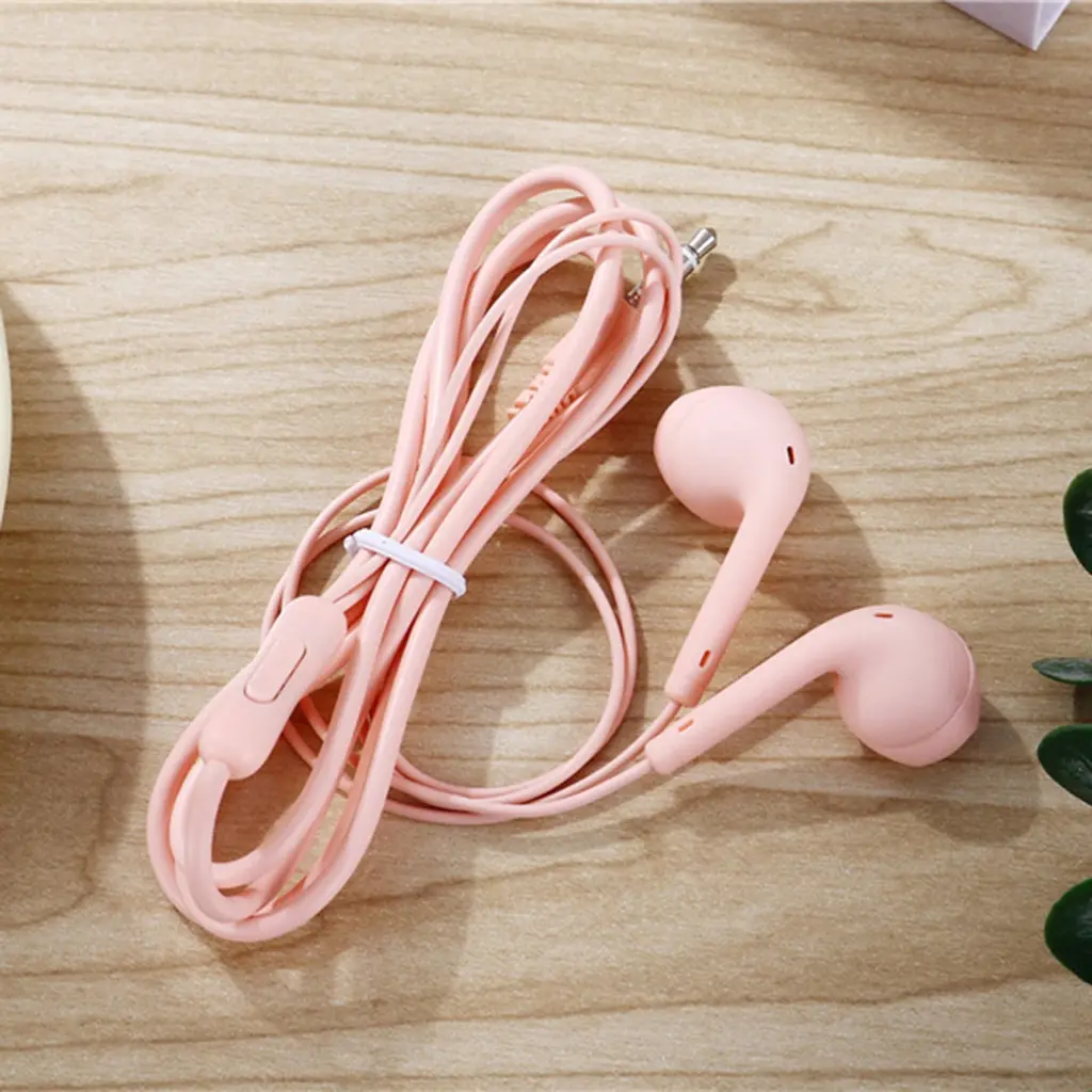 Tai Nghe Có Dây Thông Dụng, Bộ Tai Nghe Chơi Game Trong Tai, Nút Tai Silicon, Dây Chống Cuộn Dây Cho Thiết Bị Cổng 3.5 MM