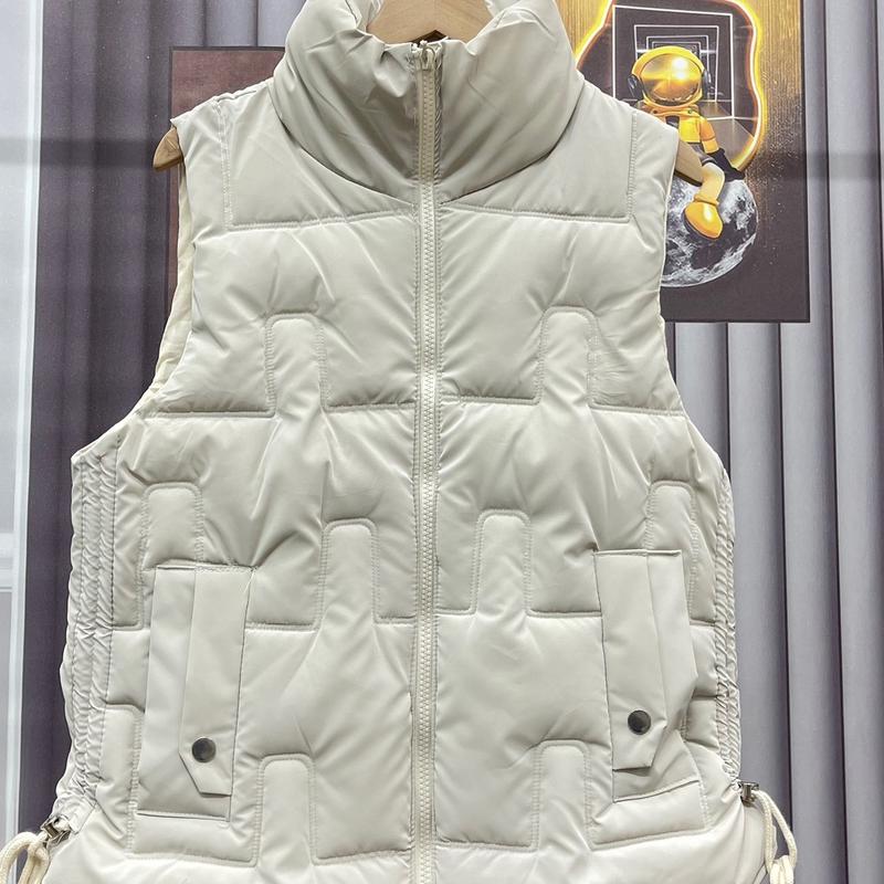 Áo phao gile Nữ 3 lớp, chất nhung lì dày dặn, có dây rút 2 bên , họa tiết trần vi tính mới của năm 2024