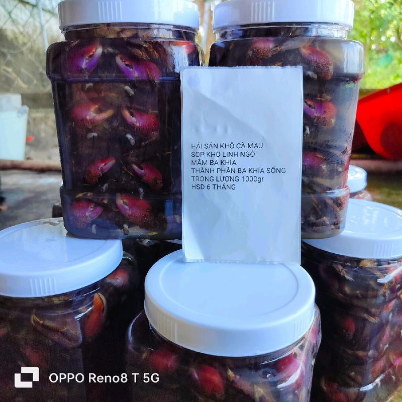 ba khía muối nguyên con sản phẩm đạt CHUẨN OCOP 3 SAU ĐẶC SẢN CÀ MAU,22 đến 25 con kí keo 1 kí