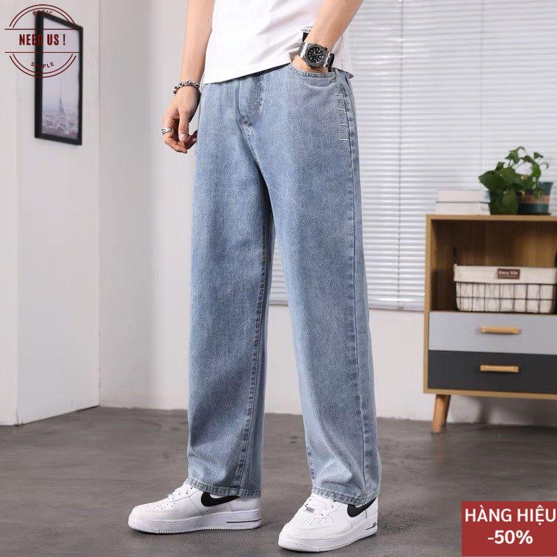 Product Introduction of phong cách năng động Quần jean nam ống suông Rộng Cạp Cao NEEDUS, Quàn bò nam đen xám chất jeans cao cấp SR01 hottrend 2022 Menswear Pants Baggy Quần 51