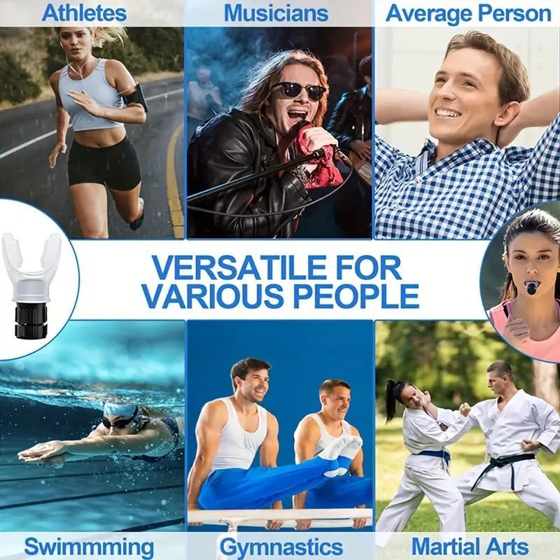 Portable Inhale Respiratory Trainer, Adjustable Resistance Compact Lung Exercise Device, Lung Capacity Training Equipment for Improve Breathing Capacity 6