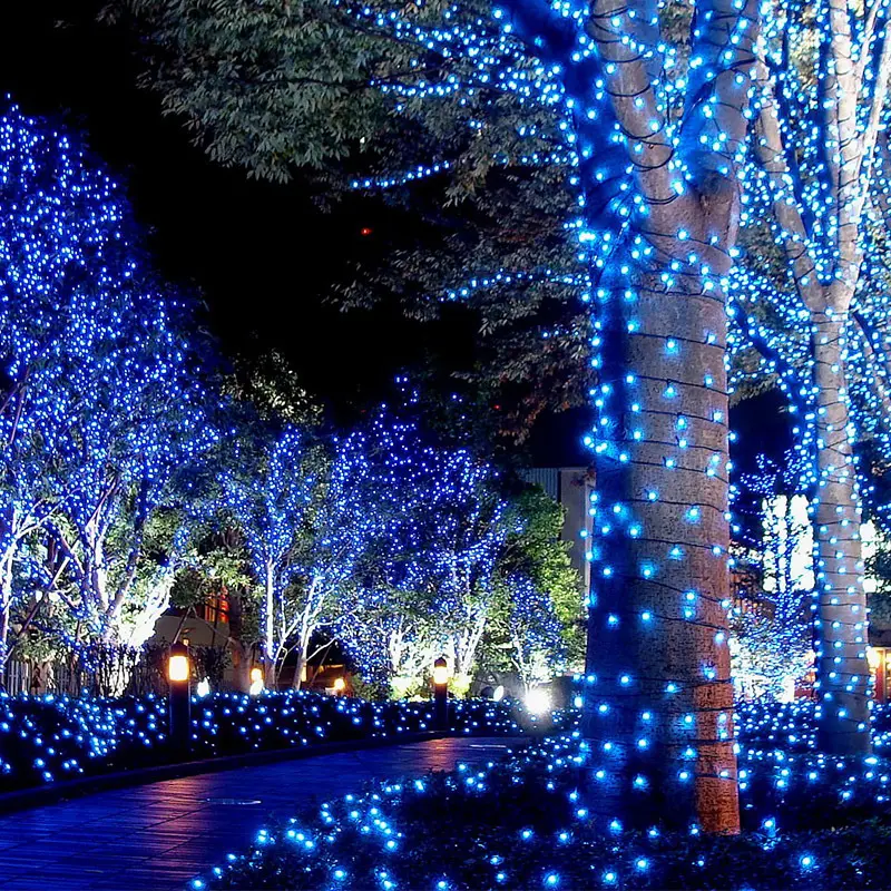 Dây Đèn LED 50m kim cương 300 Mắt Led trang trí noel, tết , trang trí cây đào cây quất 7