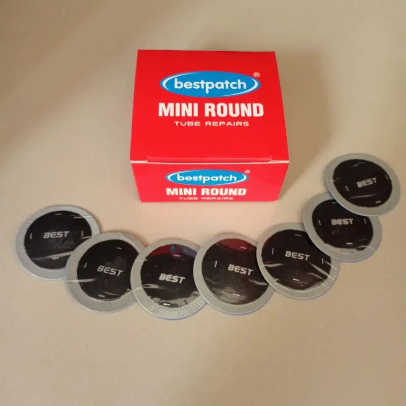 Bestpatch Mini Round 35mm 1 Box isi 50pcs - Karet Tambal Ban Dalam Best Patch 2