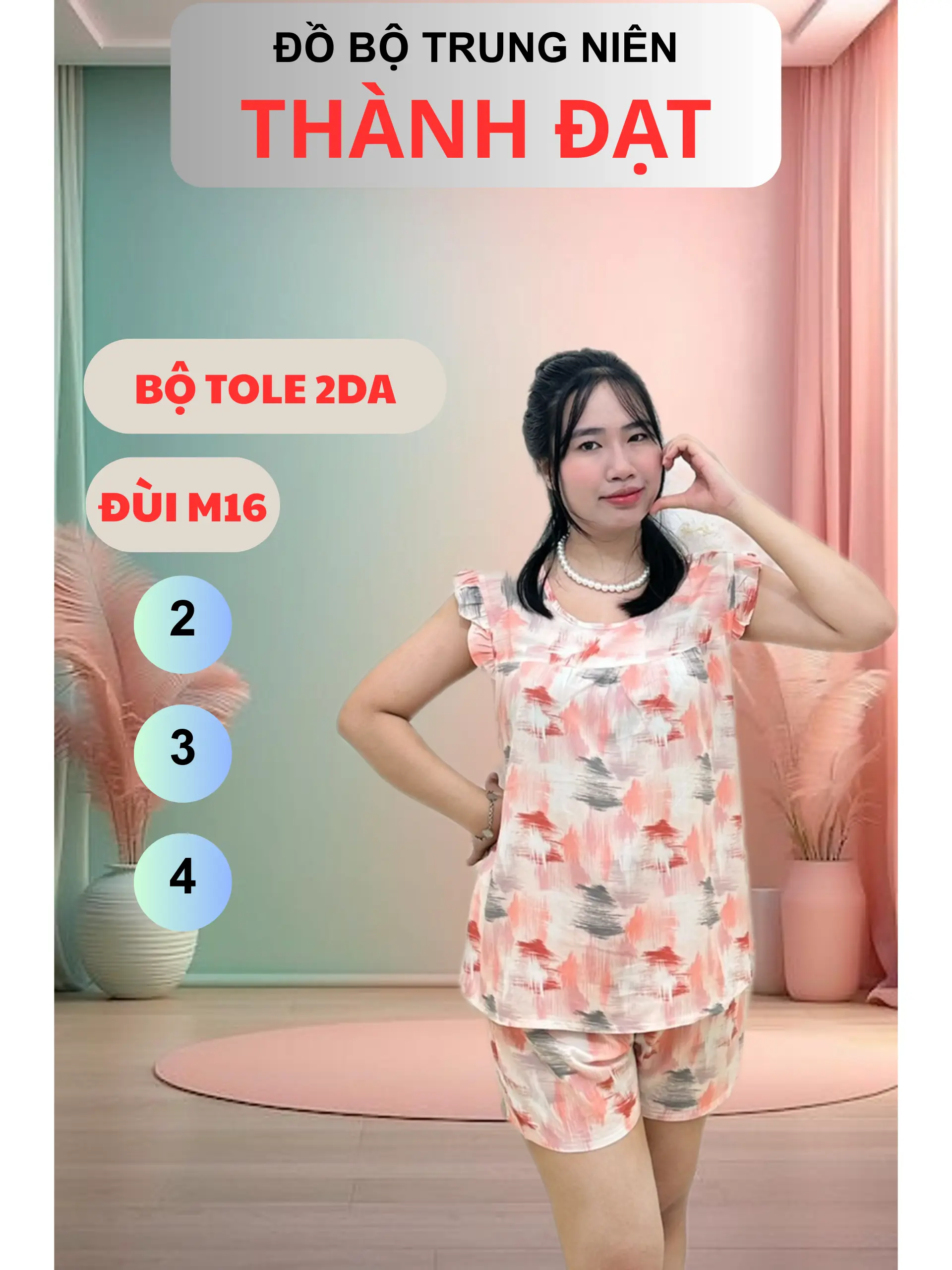[NGẪU NHIÊN] ĐỒ BỘ MẶC NHÀ ĐÙI CÁNH TIÊN CHẤT LIỆU 2 DA