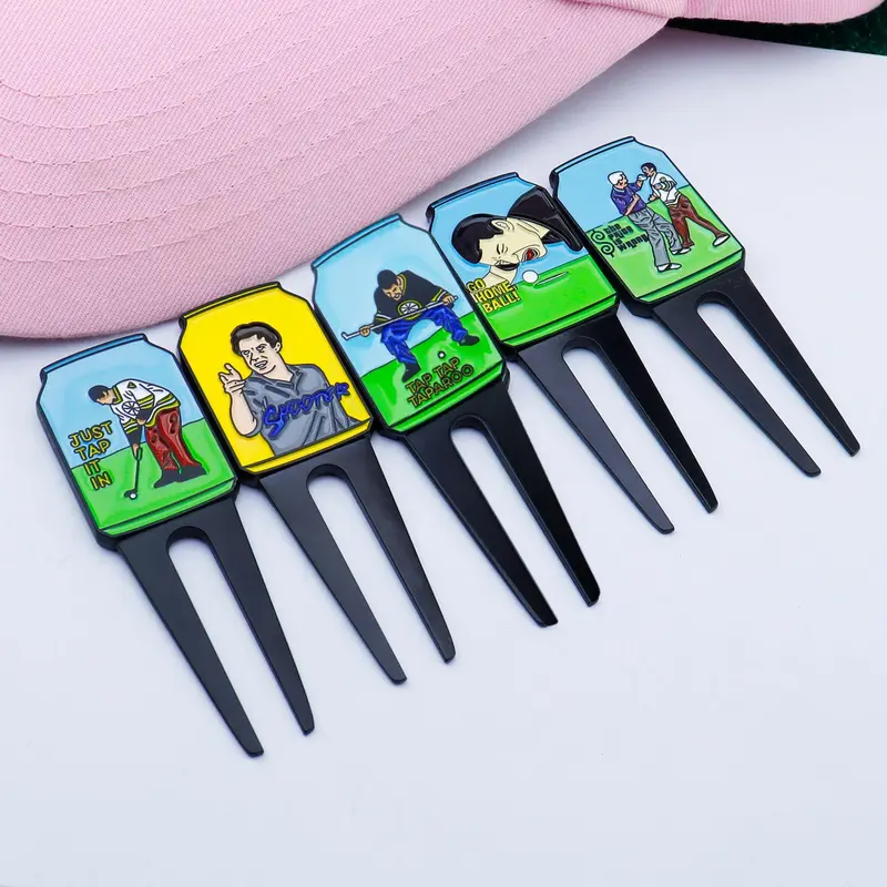 Funny Golf Divot Repair Tool, 4 Counts/set Golf Accessories for Men, Golf Enthusiast Gift, Great Gift for Golf Lovers 7