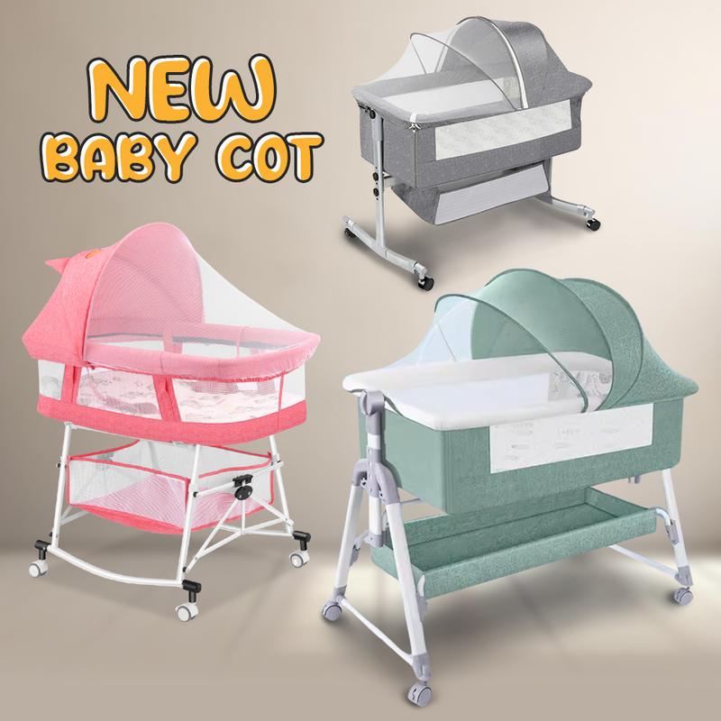 3 in 1 Newborn infant toodler rocker Cot Bed - TikTok Shop Malaysia