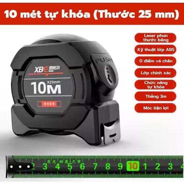 Thước Cuộn Thép, Thước Kéo, Thước Rút Bằng Thép Carbon, Phủ Huỳnh Quang Có Thể Nhìn Trong Tối Loại Dài 5m 10m thước  kẹp thước  kẹp