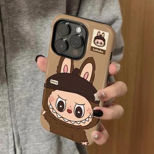 Suitable for iPhone 16 Pro Max Apple 15 Labubu Phone Case 14 Pro Film 13 Two-in-One 12/11