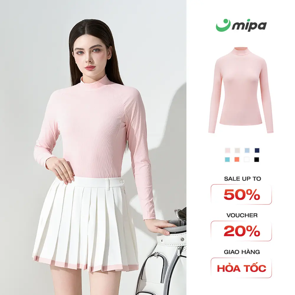 Áo golf nữ dài tay Mipa thời trang Golf Pickleball Tennis thấm hút mồ hôi làm mát chống bám bụi chống tia UV Calista Top
