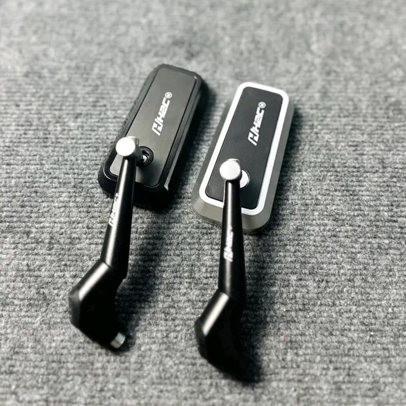 GƯƠNG XE MÁY NHỰA KIỂU H2D VUÔNG TẶNG KÈM ỐC 10LI GẮN BÊN TRÁI Phụ Kiện