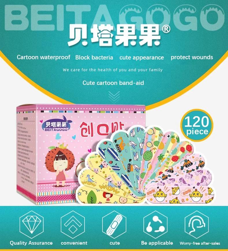 Product Introduction of 120Pcs/box Cartoon Band-aid Cute Mini Children Breathable Transparent Waterproof Bandage Medical Ok Bandages Hemostatic Patch 0