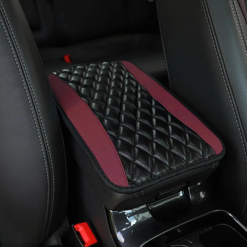Car Armrest Cover, PU Leather Car Armrest Pad, Center Console Pad, Soft Car Armrest Protector, Universal Car Interior Decoration Accessories, Car Decor, Girly Car Accessory