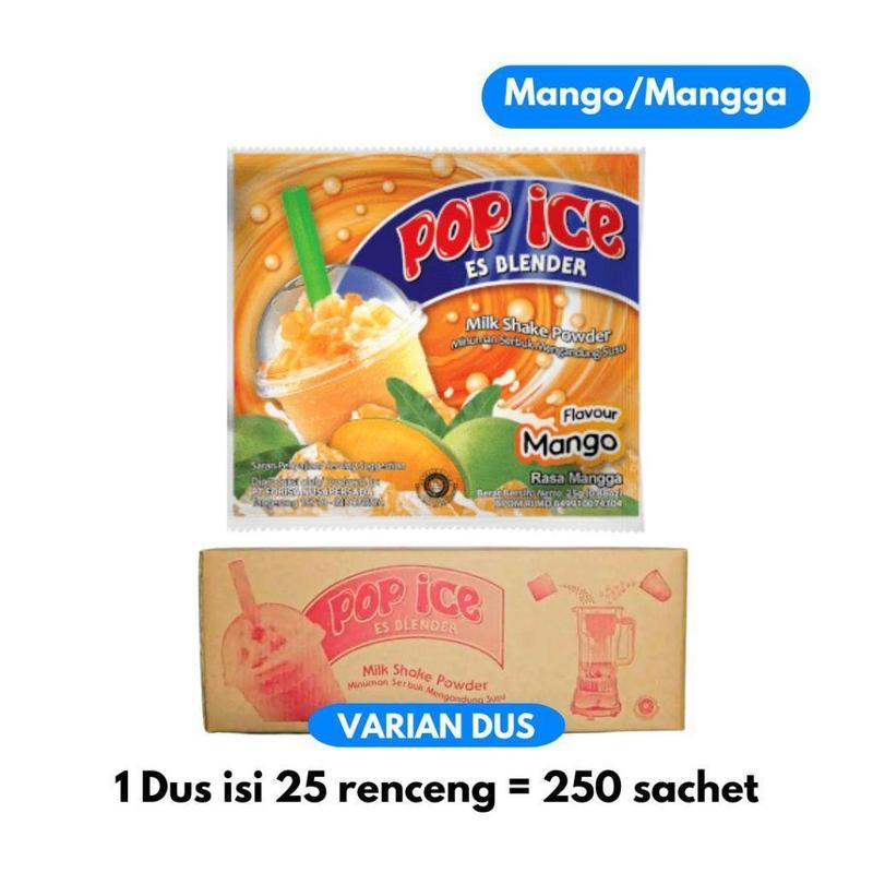 Product Introduction of POP ICE SACHEET MANGGA 1 DUS ISI 25 RENCENG / POP ICE RASA MENGO 1 KARTON 25GR 2