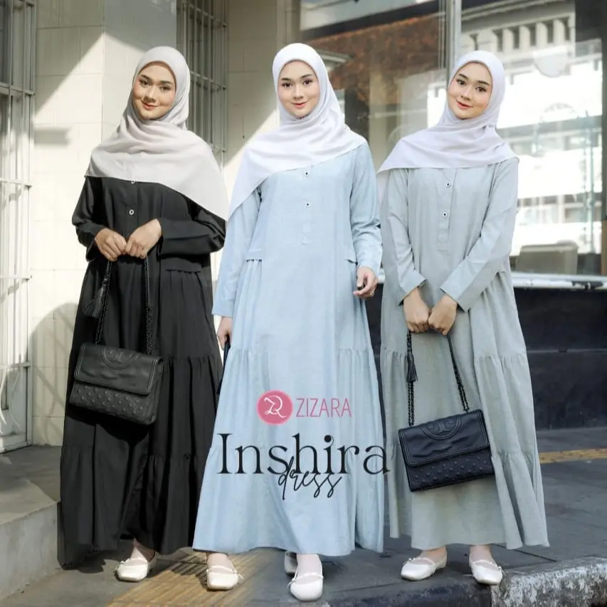 Inshira Dress Bahan Webbing Hope ZIZARA