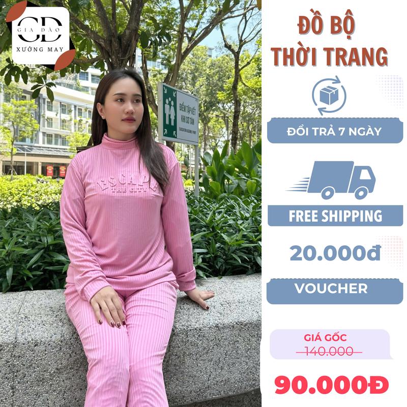 Bộ Đũa Lạnh Quần Baggy Phong Cách Hàn Quốc Siêu Mềm Mịn Size 55kg-65kg In Hình Thủy Lực Không Bong Tróc Nữ Áo Women Top Kem Pants - M6