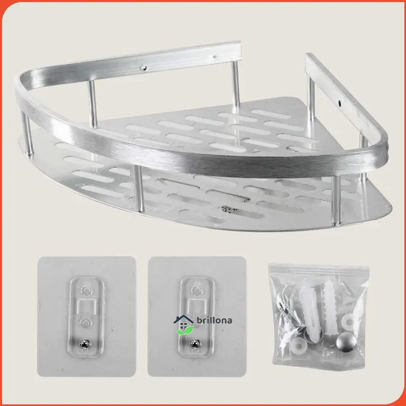 RGR Rak Gantungan Sudut Dinding Kamar Mandi Corner Shelf - RG2A 7