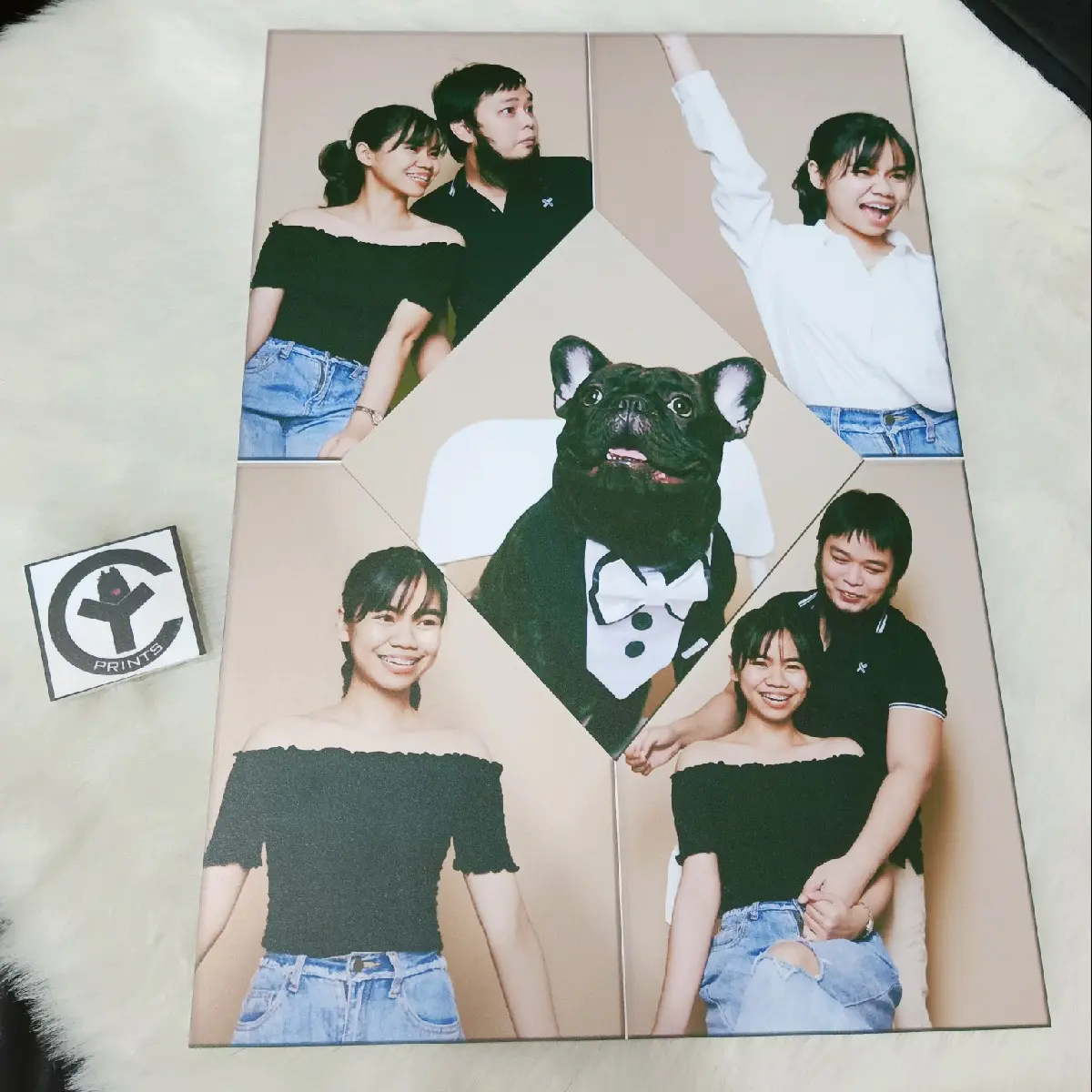 PERSONALIZED PHOTO TILES 11x16" (WHOLE SIZE 5mm) Customized Picture Wall Decorations Matte Frame Souvenirs Gift Wedding