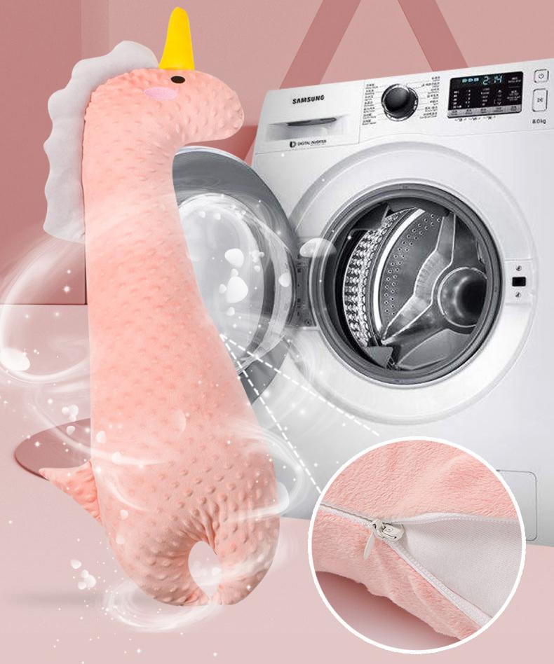 Product Introduction of Multi-function 3D massage bubble velvet exhaust comfort baby pillow - invisible zipper for easy removable and washable children's plush toy pillow baby sleeping comfort pillow 25