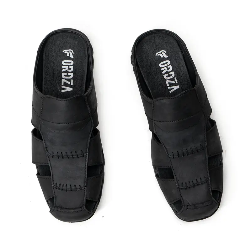 Sandal Slop Pria Kulit Asli / Sendal Slop Sandal selop BT506 3