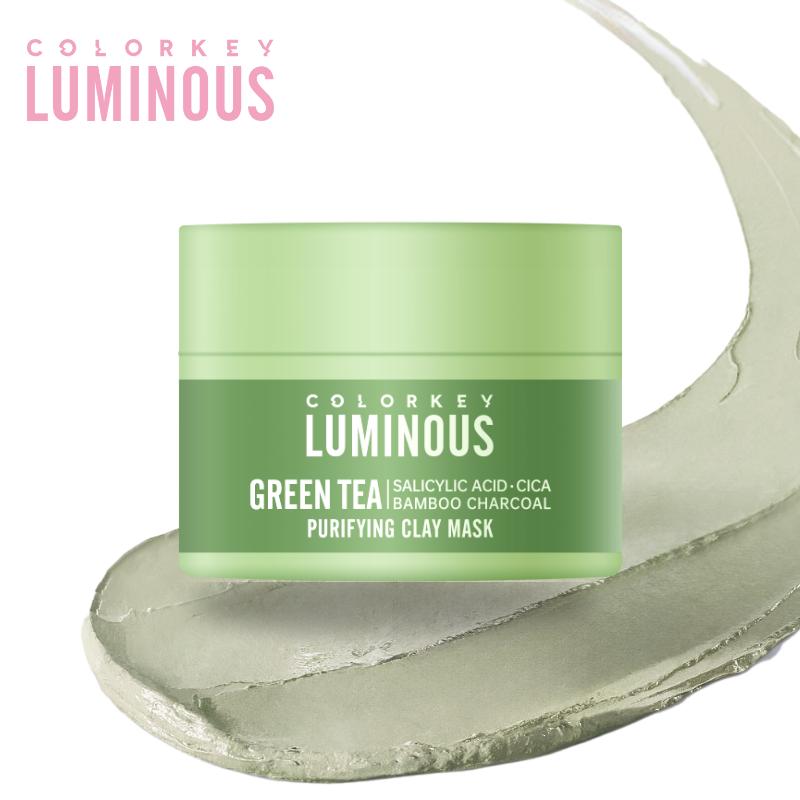   MINISIZE  Mặt Nạ Bùn Trà Xanh COLORKEY LUMINOUS Hỗ Trợ Làm Sạch Da Không Gây Khô Da Khi Dùng 10g 