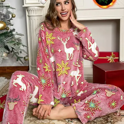 Selected Fuzzy Christmas Pjs TikTok Shop