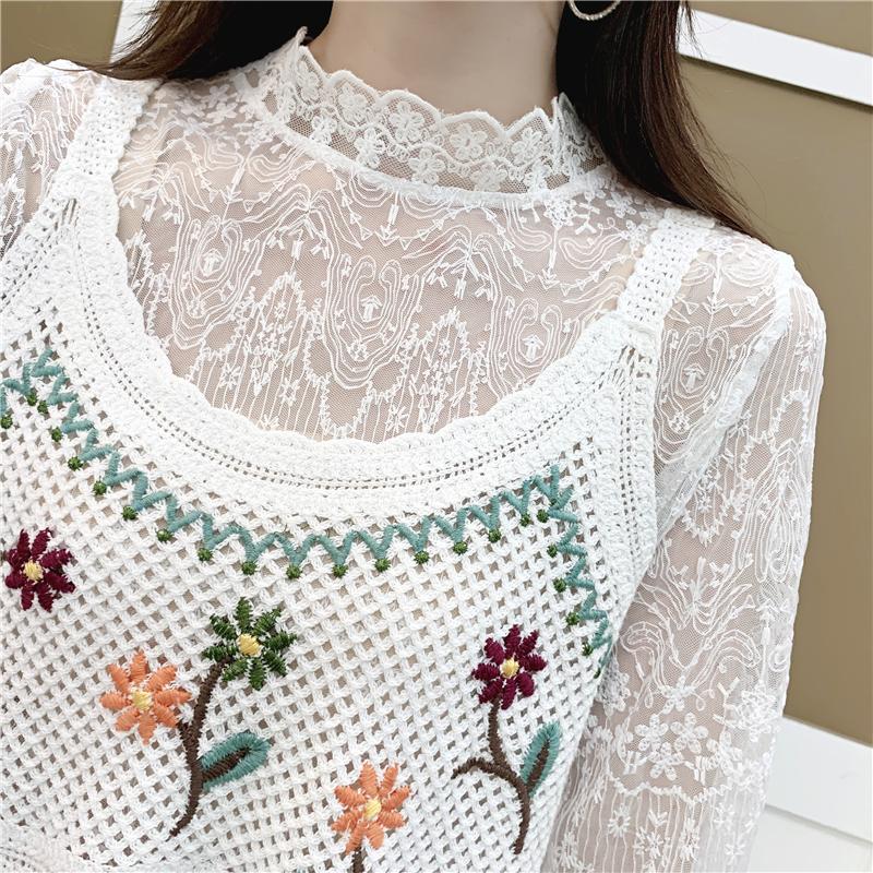 💥[A162] Áo 2 DÂY sang chảnh len LƯỚI Montoghi hàng dệt kim Croptop nữ ngắn THÊU HOA mặc được NHIỀU KIỂU siêu xinh - L2M (Top Nữ Women Nhung ) 【 hoa hồng 】 9
