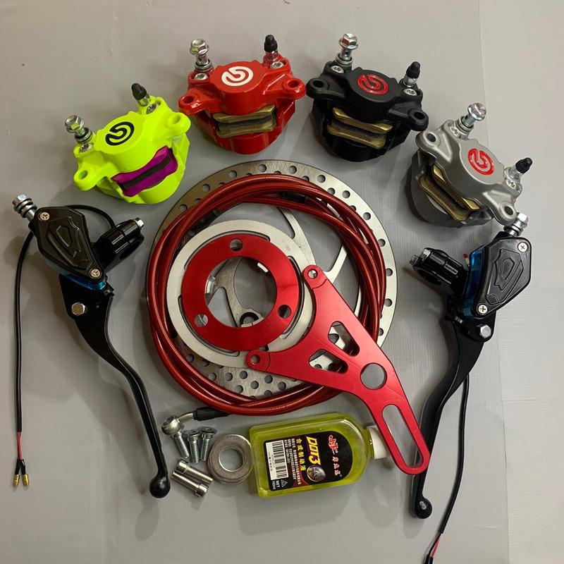 [tặng dầu] Combo bộ độ phanh đĩa sau xe điện kèm tay phanh bình dầu liền gắn mọi dòng xe loại đẹp ( tặng dầu khi mua kèm tay phanh) tặng ốc và long đen đầy đủ Phụ Tùng