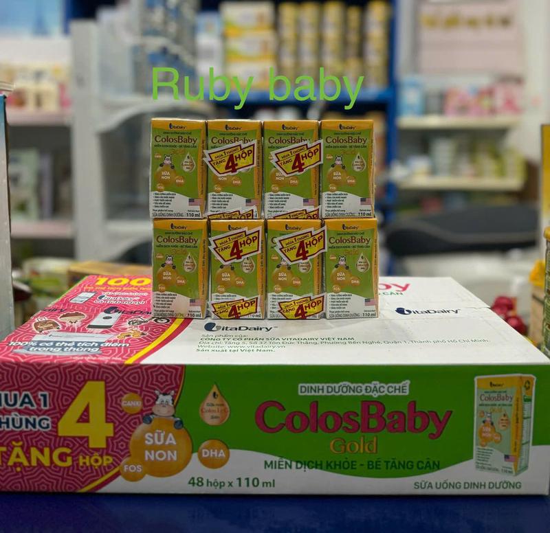 Sữa pha sẵn Colosbaby cho bé thùng 110ml (thùng 48 hộp)