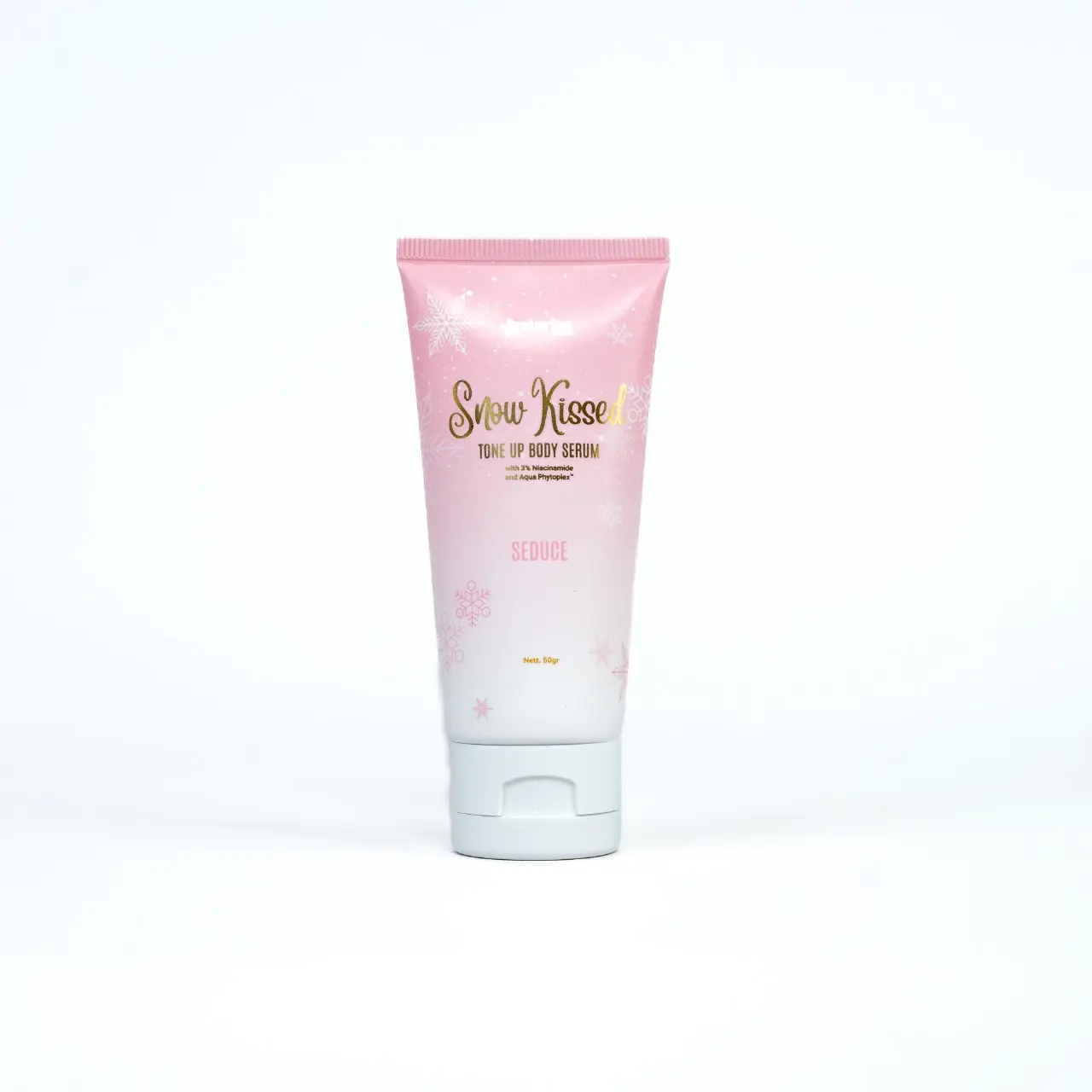 IN FUN SIZE SNOW KISSED SEDUCE Body Serum 50g - Pencerah Kulit Tubuh dengan Aroma King William Pear & Freesia mengandung niacinamide, brightening, glowing sunblock  badan body  serum