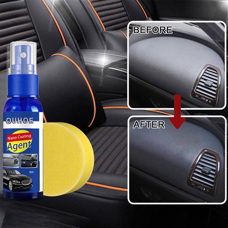 Product Introduction of Automotive Plastic Repair Coating Agent Automotive And Exterior Cleaning 30/100ml+sponge H4U4 19