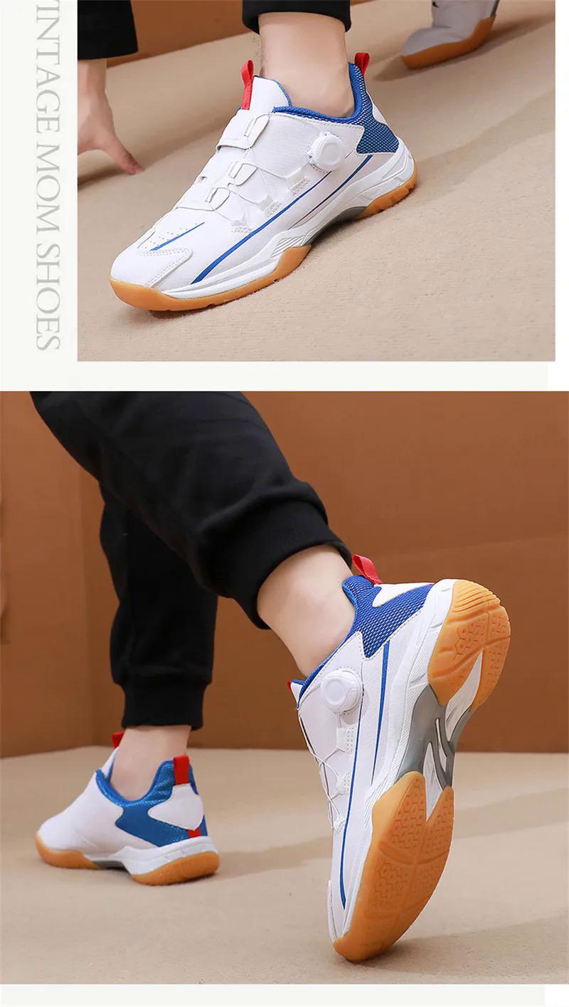 Product Introduction of 2023 New badminton shoes for men sport running shoes men's fashion casual sneakers hard-wearing anti-slippery shoes White Tiger badminton shoes size 35-46 31