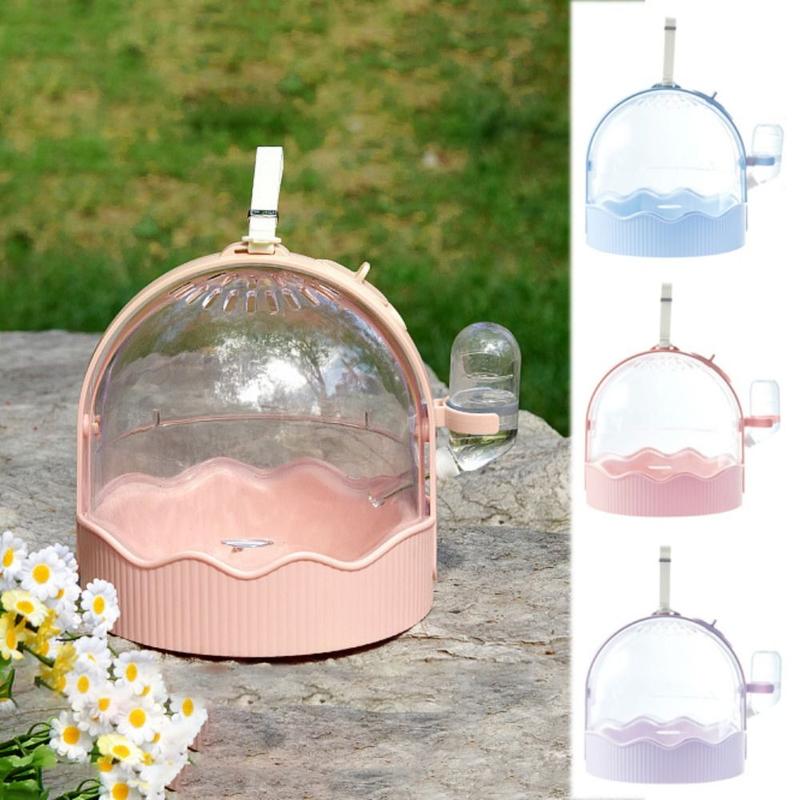 Product Introduction of Pet Outdoor Carrier Breathable Hamster Carrying Cage Clear Flip Cover with Water Bottle Hamster Carrier Plastic Hamster Travel Cage Travel 7