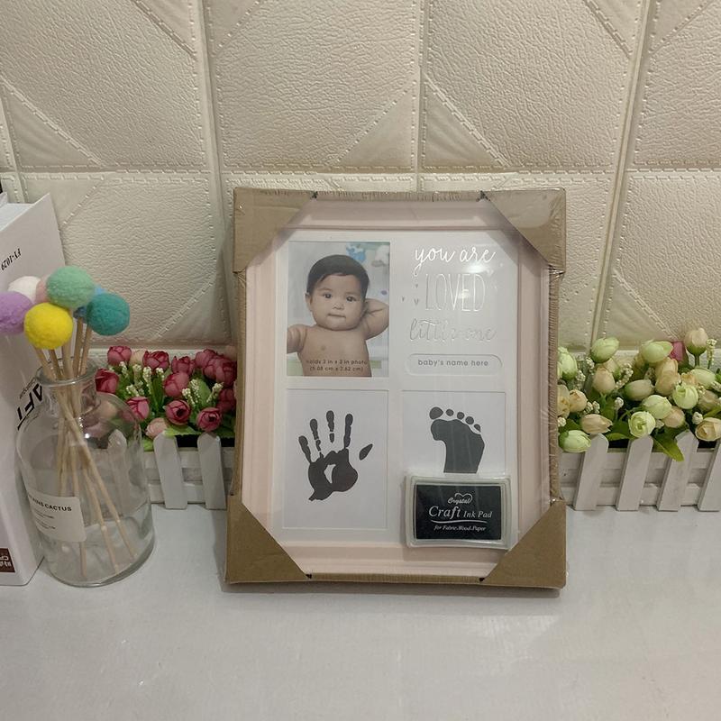 Đồ Đồ Trang Trí In Hình Tay Và Chân Cho Trẻ Sơ Sinh, Khung Ảnh 12 Tháng Với Miếng Mực Thủ Công, Đồ Trang Trí Nhà Cửa, Quà Sinh Nhật Cho Bé Em 6