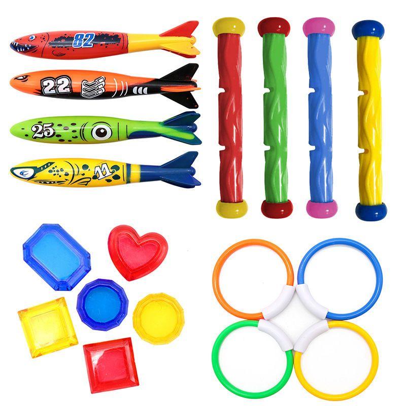 Swimming Pool Toys Underwater Torpedo Throwing Swimming Pool Shallow Water Bottom Breathing Practice Bathing Toys 8