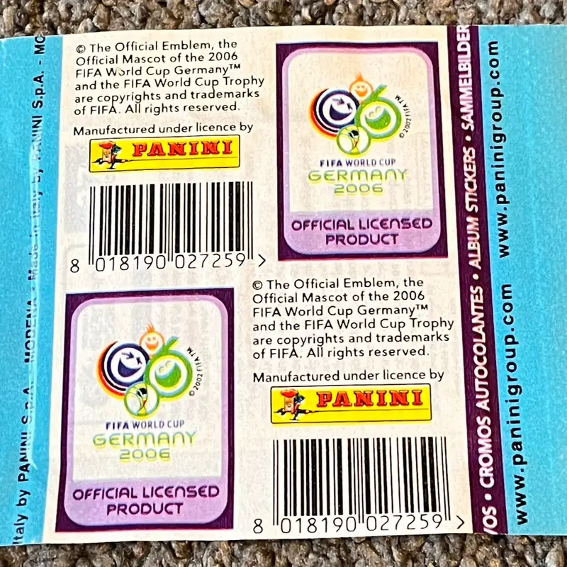 3 x packs Panini Fifa World Cup Germany 2006 stickers - Trading Cards/Stickers 1