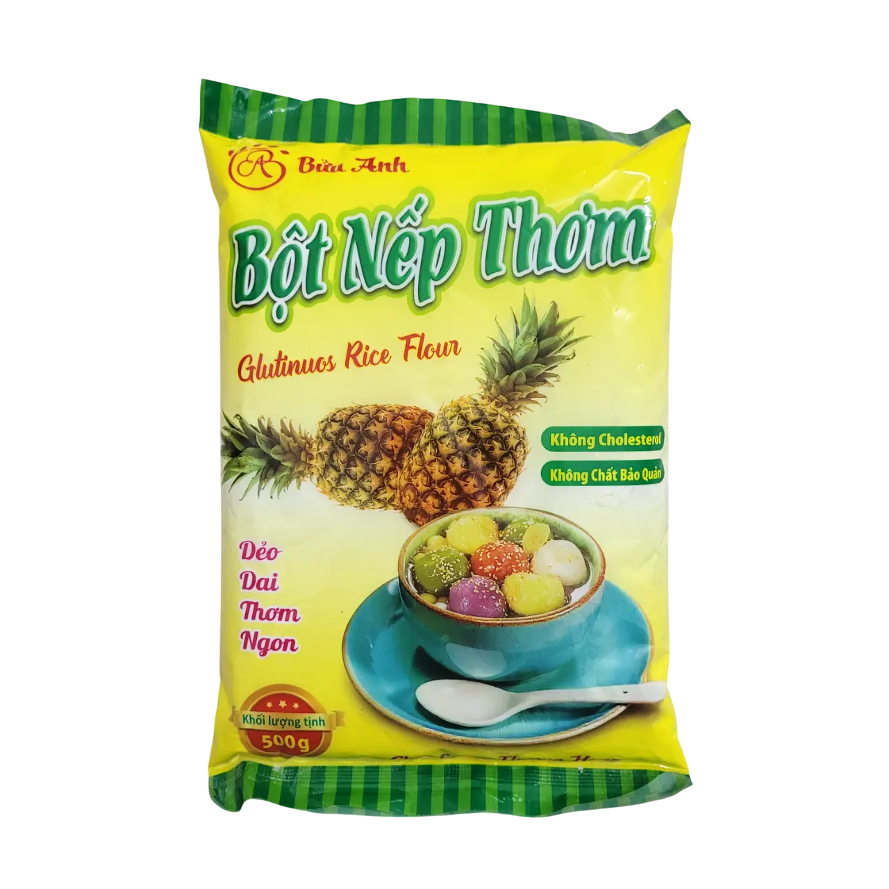 Túi 500gr bột nếp Thơm dẻo dai thơm ngon làm bánh ít, chè trôi nước, chè ỉ, bánh tổ, bánh dày, bánh ít trần