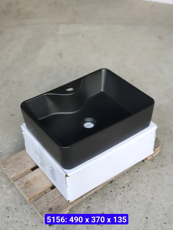 Chậu rửa mặt lavabo Đặt Bàn Đá 8816NA thương hiệu NA.GRAND, men NANO trắng sáng chống ố chống bám bẩn lavabo vuôngtrắng 8