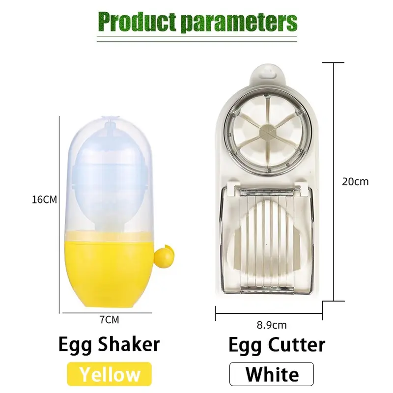 Alat Pengocok Telur Tarik / Telur Alat Pemotong Pengiris / 2 In 1 Egg Slicer Cutter Rebus 1