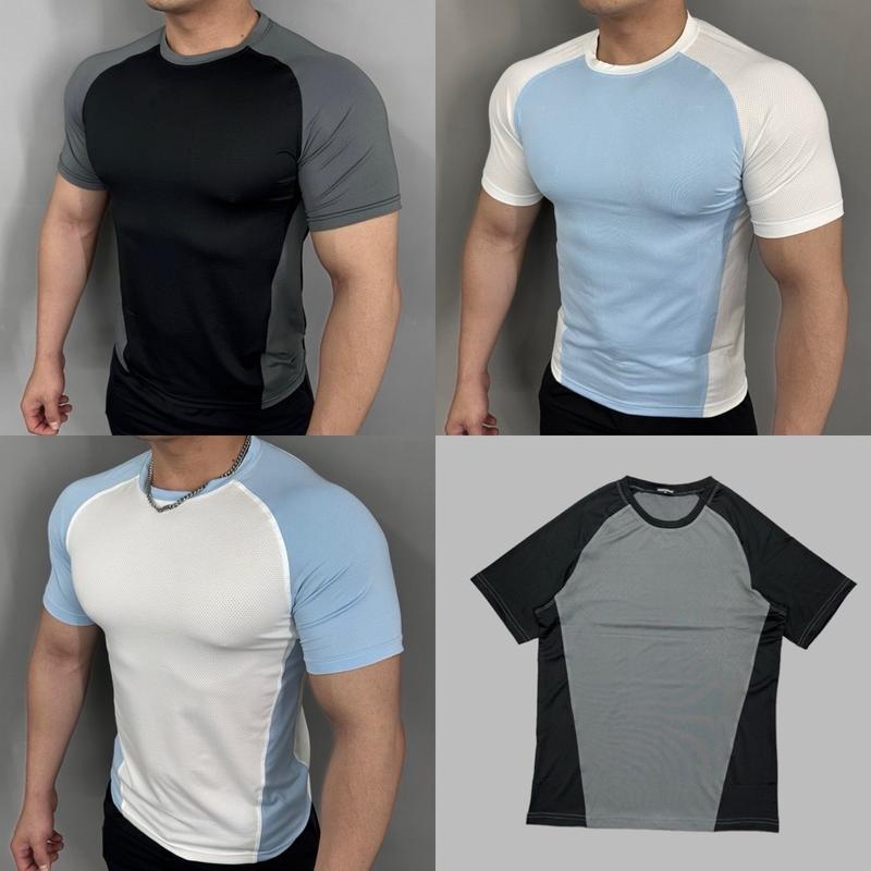 Áo GYM body WH,áo thun thể thao chất liệu poly dệt kim, Thoáng khí Tập Thể Dục Tập Gym Sport Top