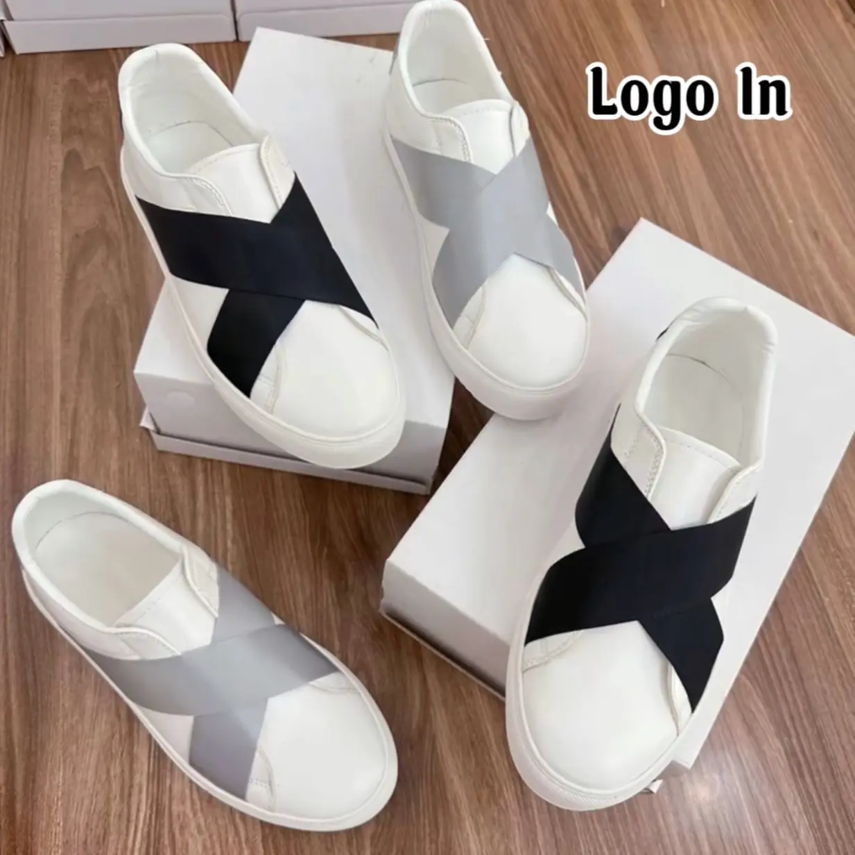 Giày Thể Thao G-V.C Logo In Dành cho Boy Phố - Full Size 37-43