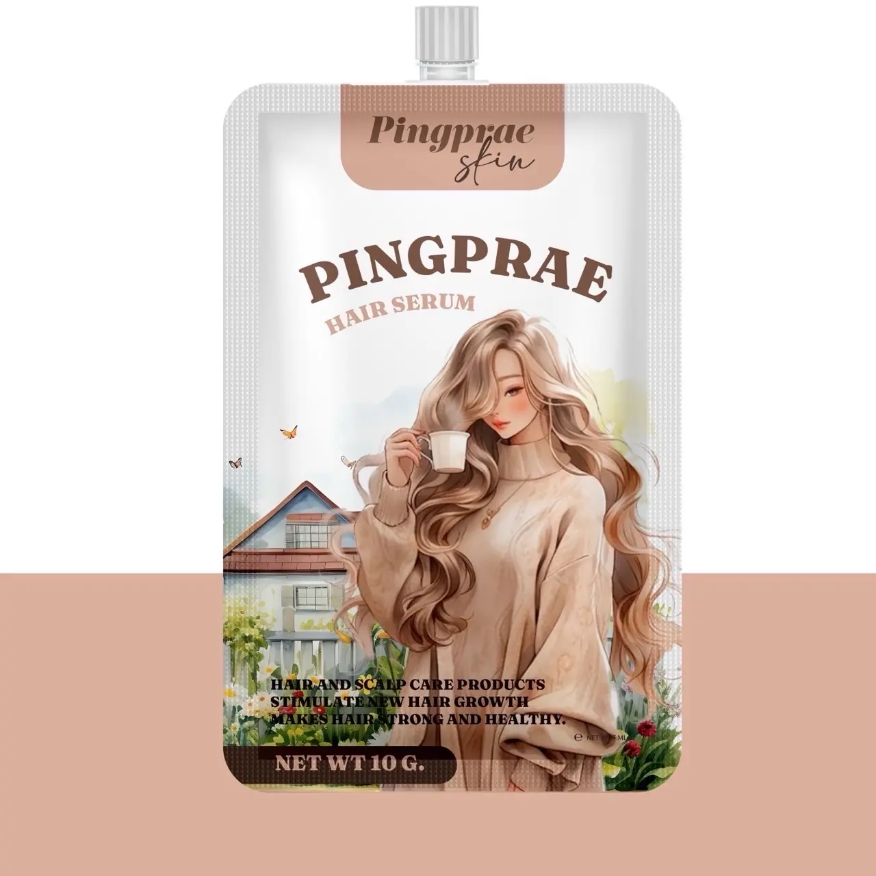 เซรั่มผมหอม พิงค์แพร เซรั่ม บำรุงผม pingprae hair serum